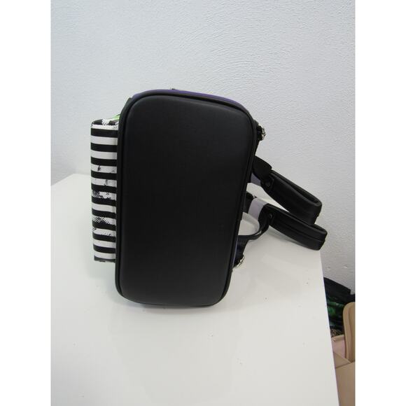 NWT Loungefly Beetlejuice Mini Backpack Purse Purple Green Black White NEW main image 4